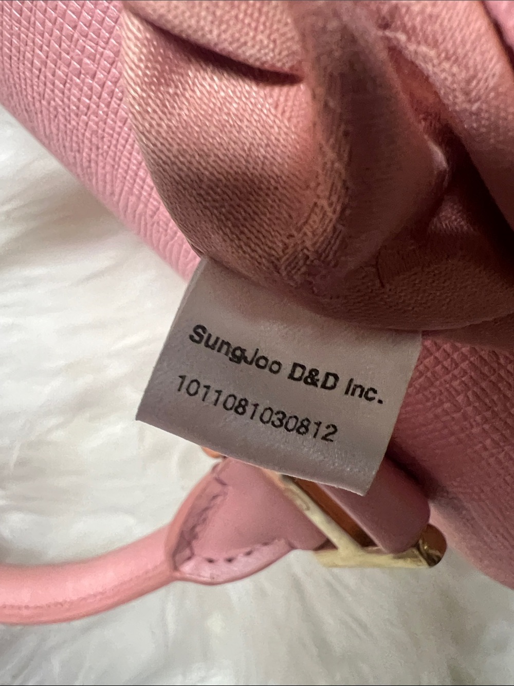MCM Pink Leather Barrel Satchel with Gold Hardware - Picture 10 of 12